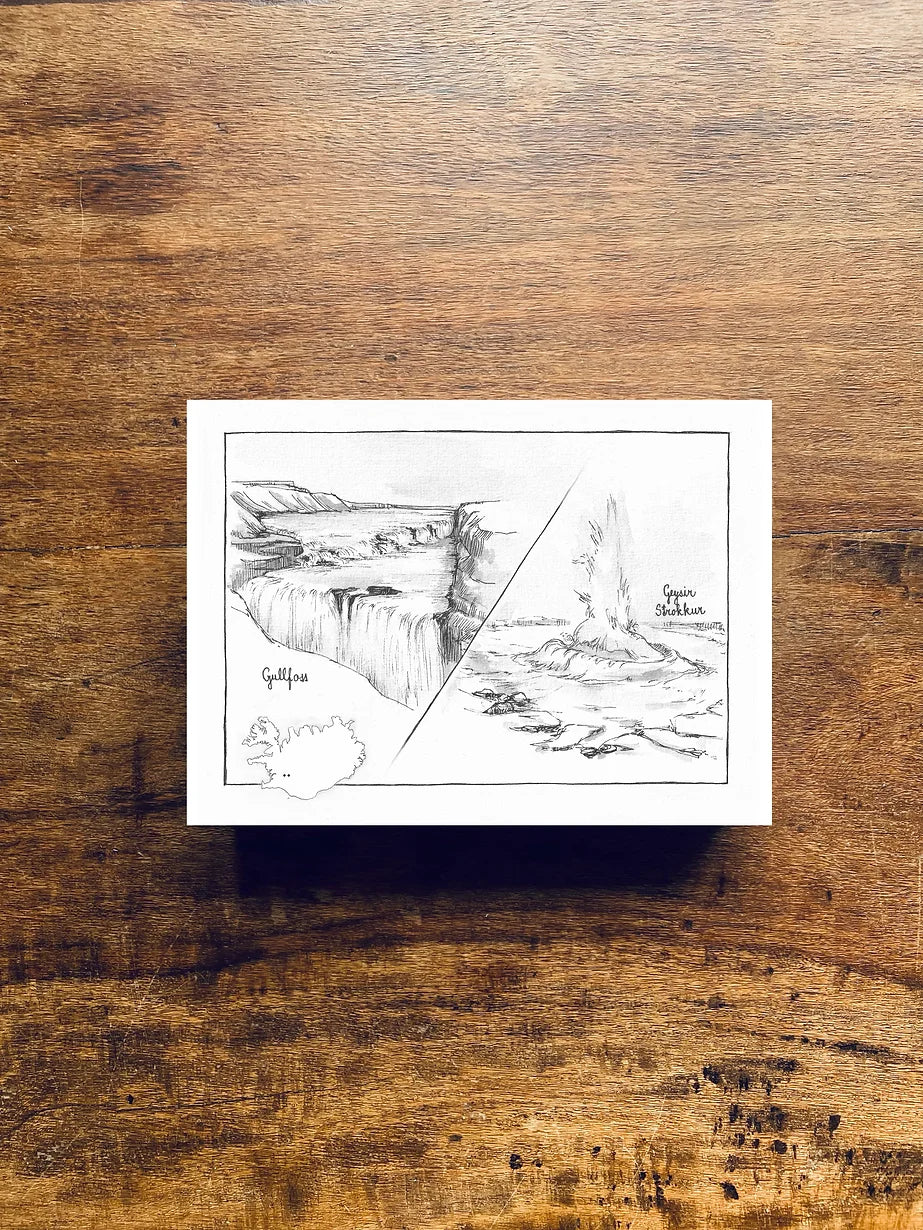 Postcard A6 Golden Circle - Jana Tomanová