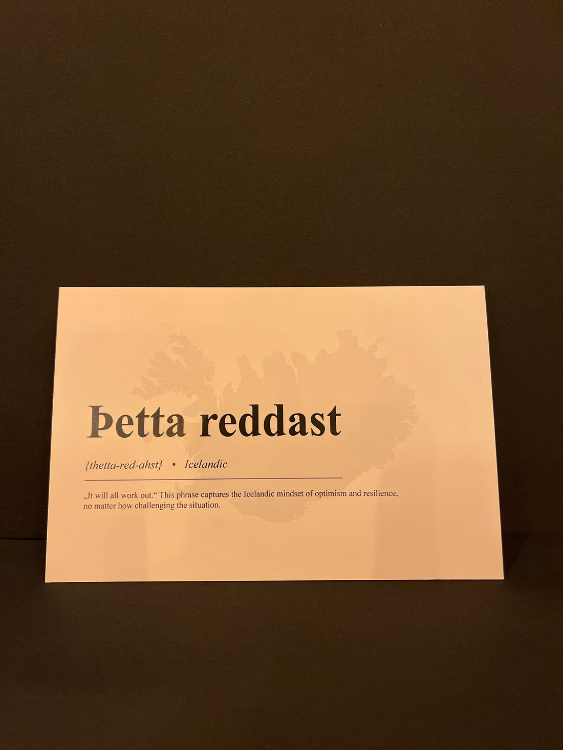Postcard A6 Þetta Reddast - Jan Němeček Design