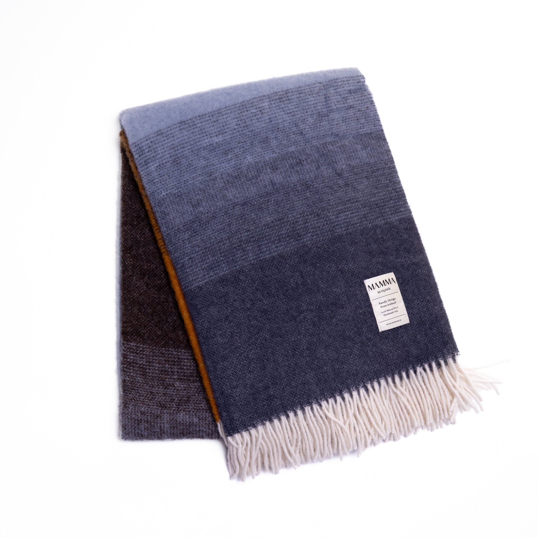 Family Design Wool Blanket by Mamma Reykjavík