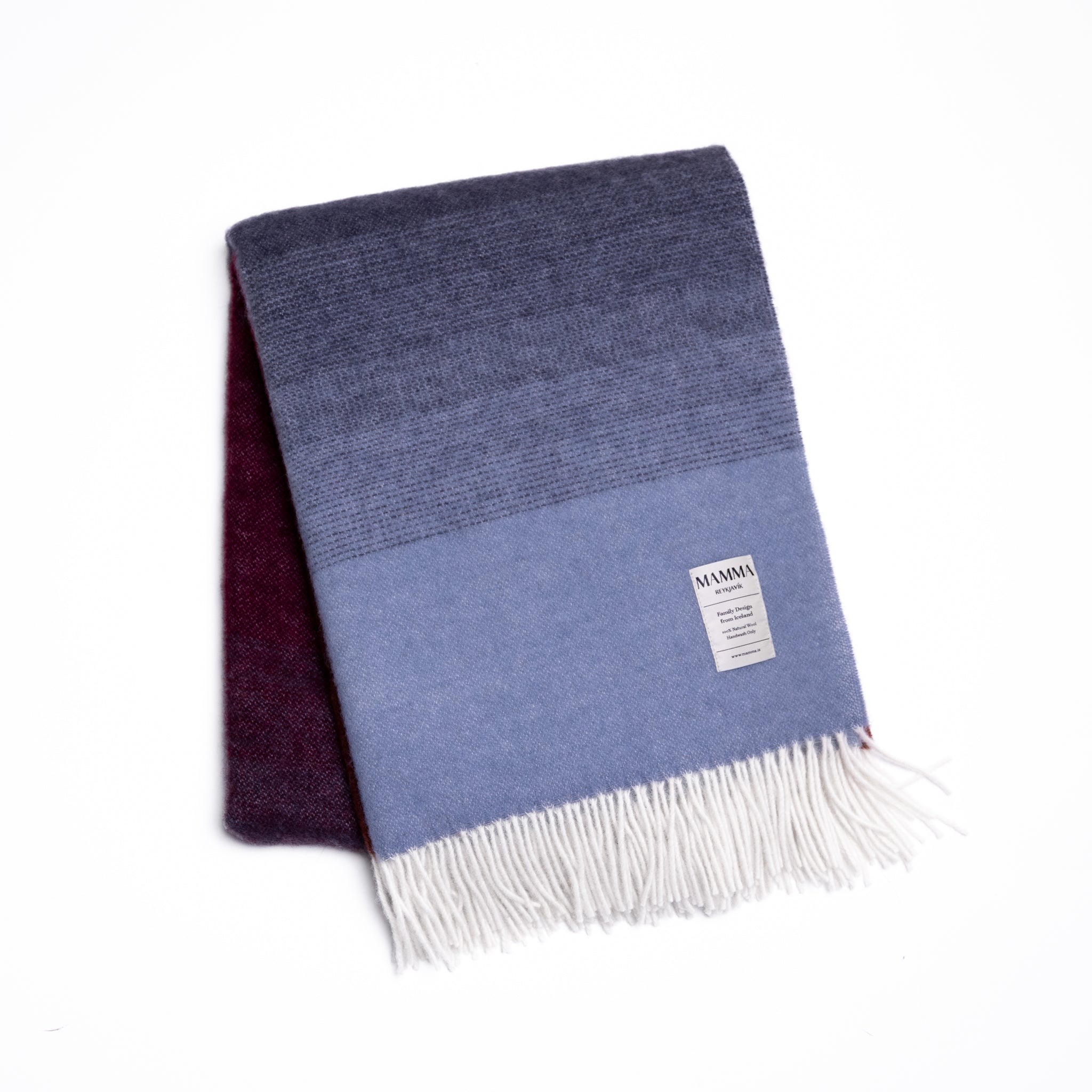Family Design Wool Blanket by Mamma Reykjavík