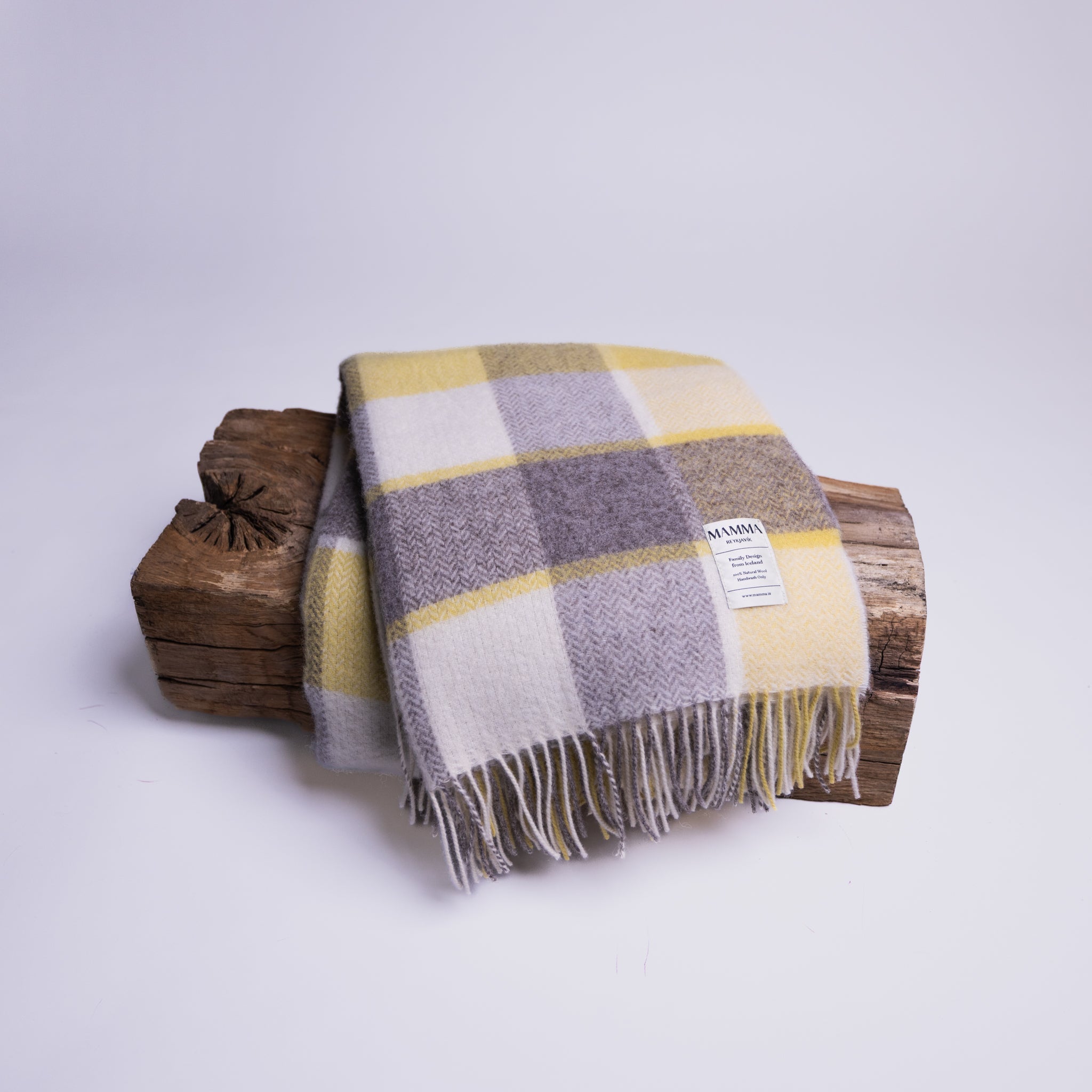 Family Design Wool Blanket by Mamma Reykjavík