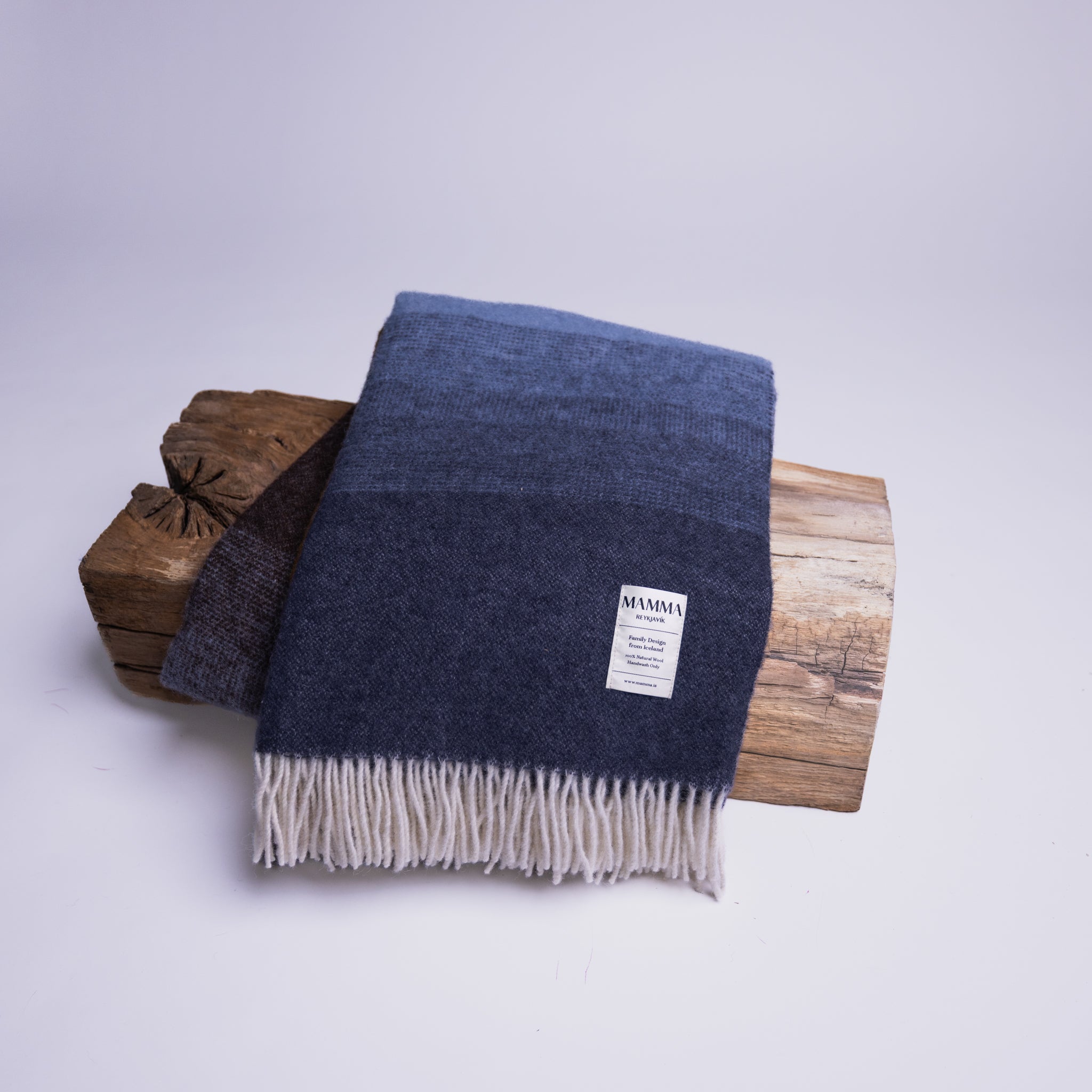 Family Design Wool Blanket by Mamma Reykjavík