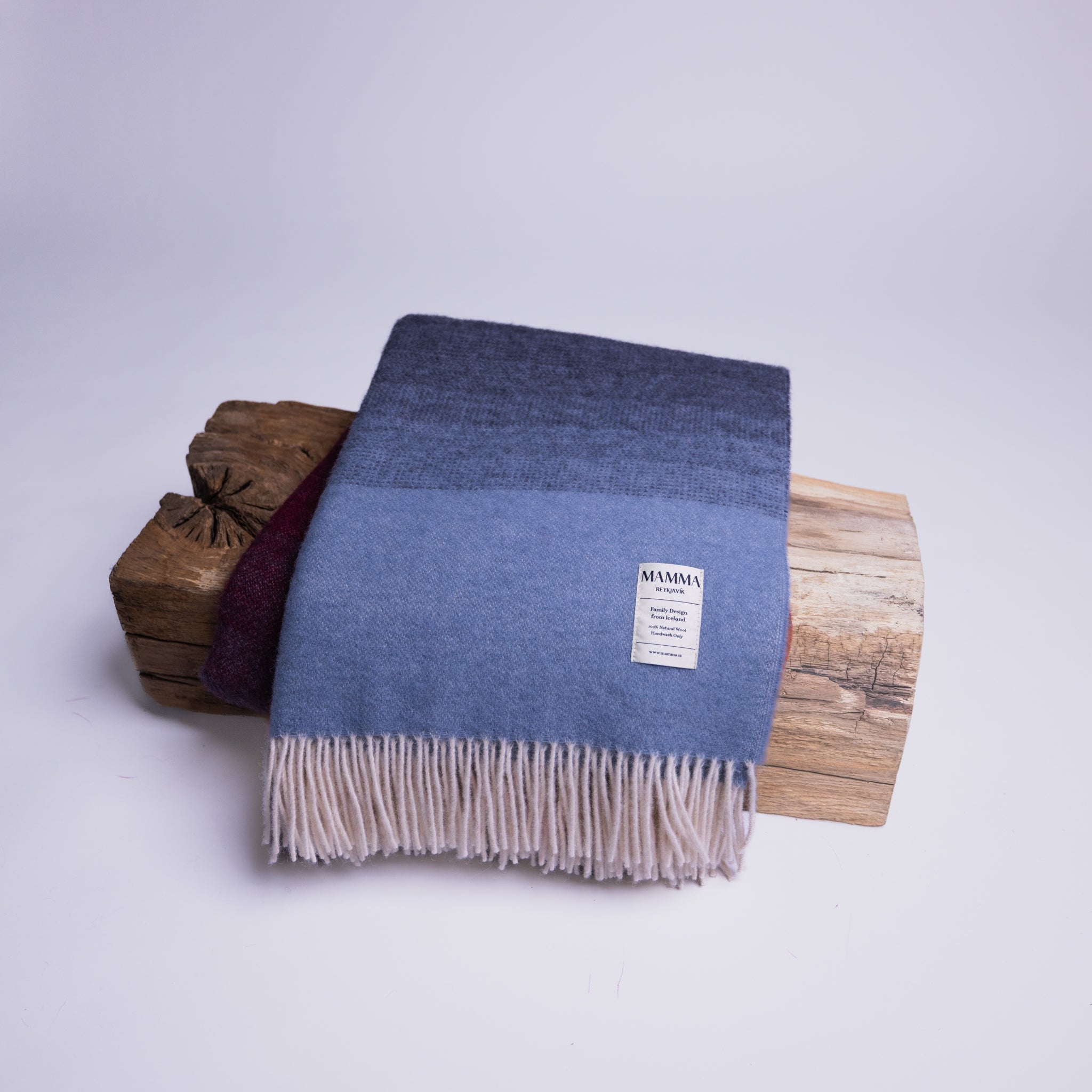 Family Design Wool Blanket by Mamma Reykjavík