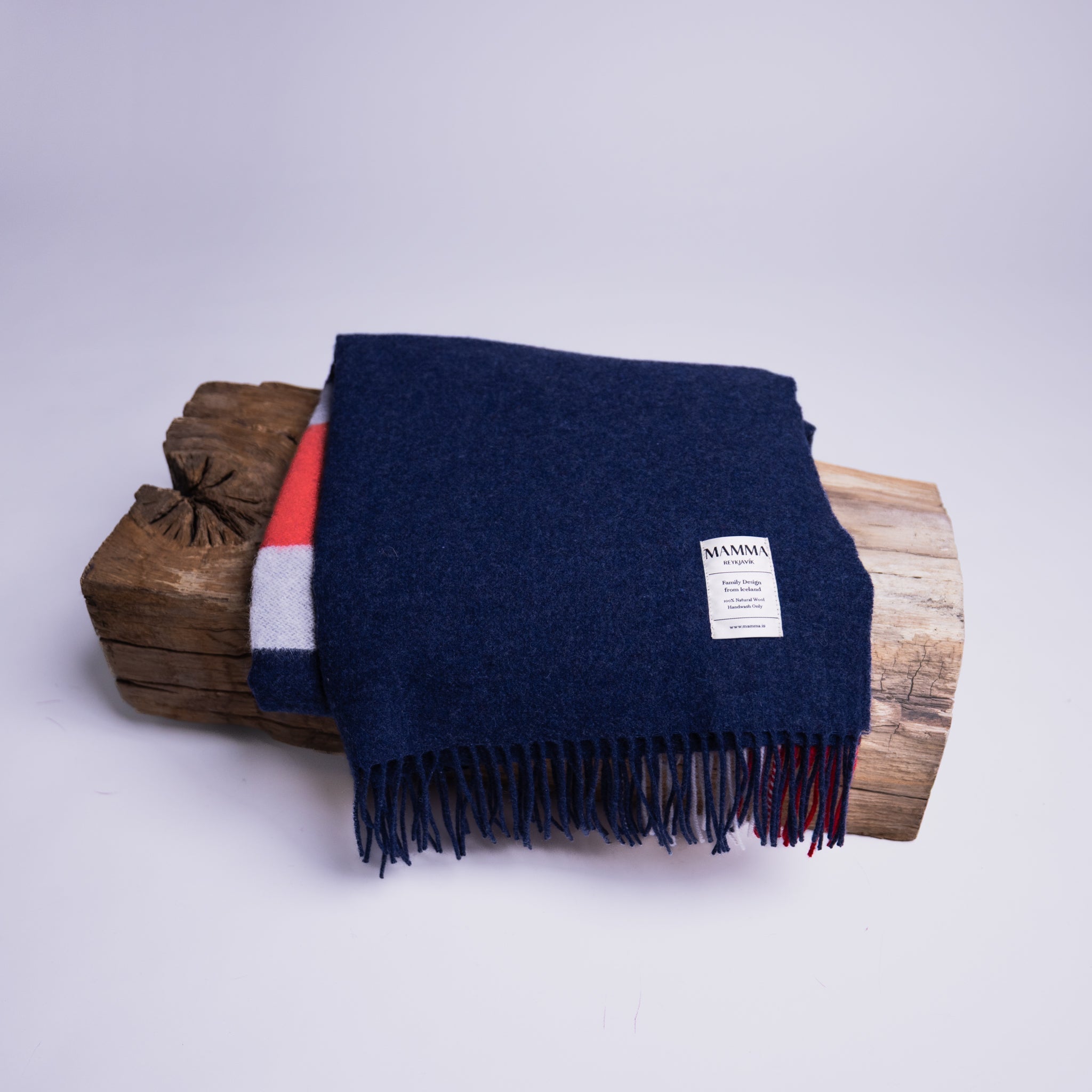 Family Design Wool Blanket by Mamma Reykjavík