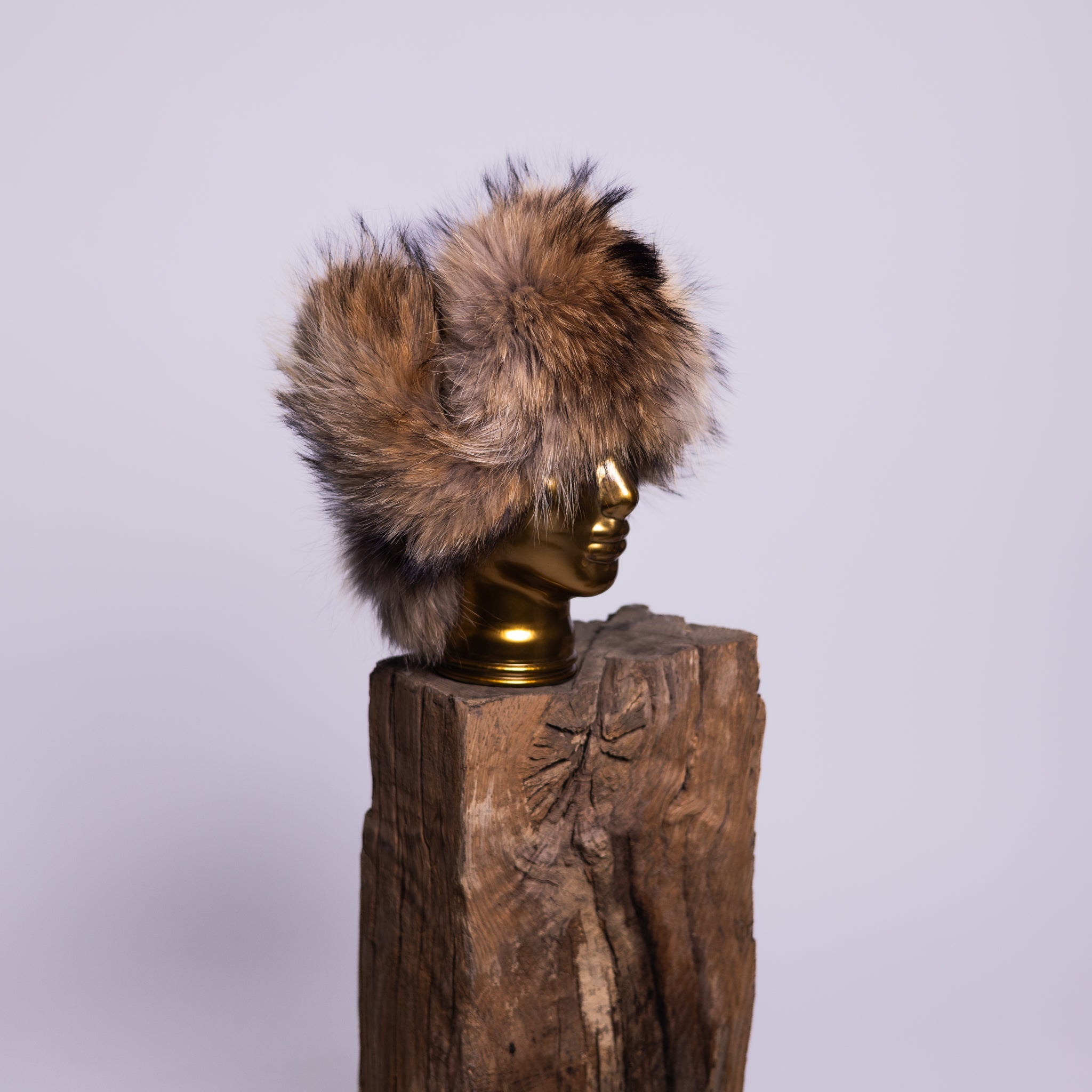 Sheep Leather Fox / Raccoon Fur Hat Mamma Reykjavík