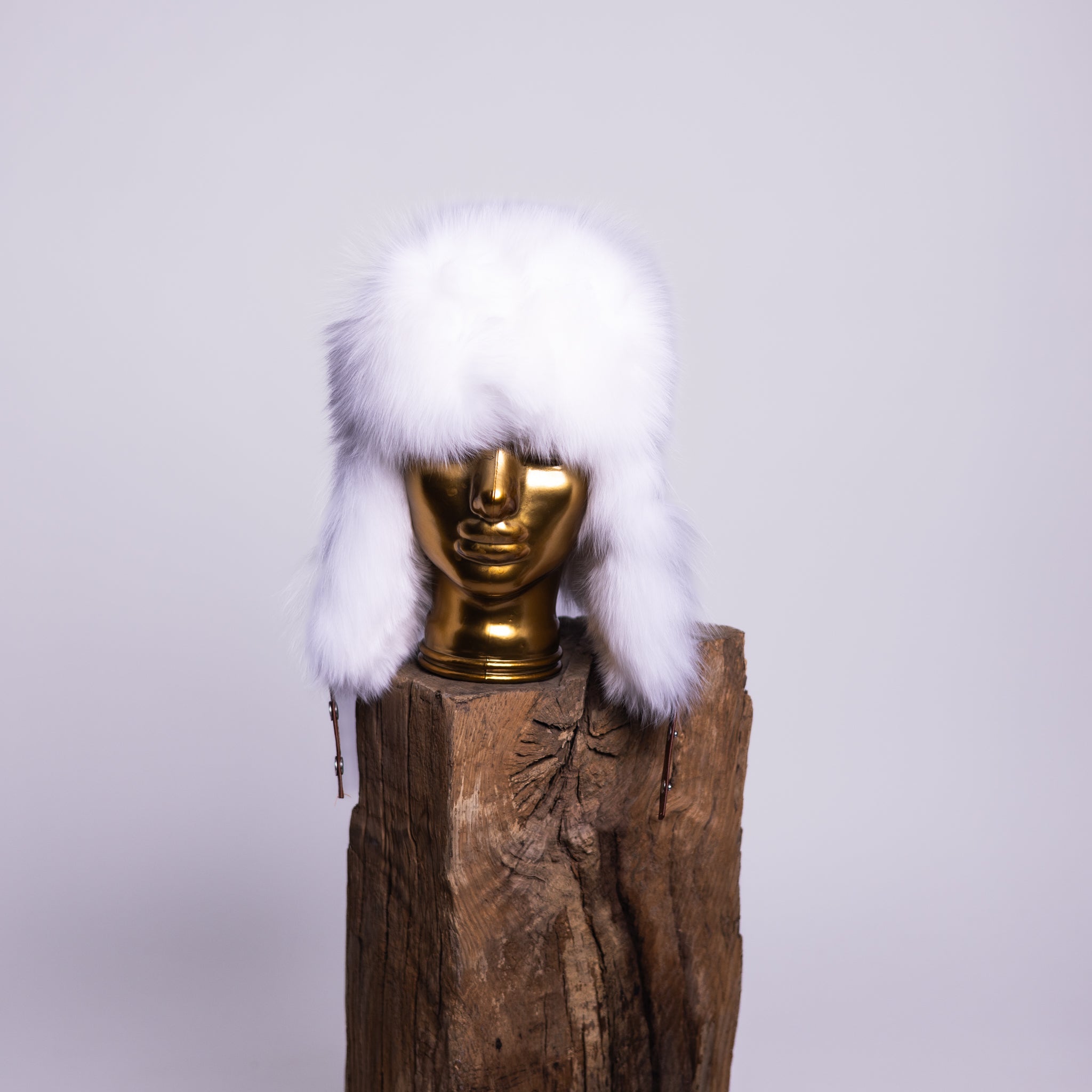 Sheep Leather Fox / Raccoon Fur Hat Mamma Reykjavík