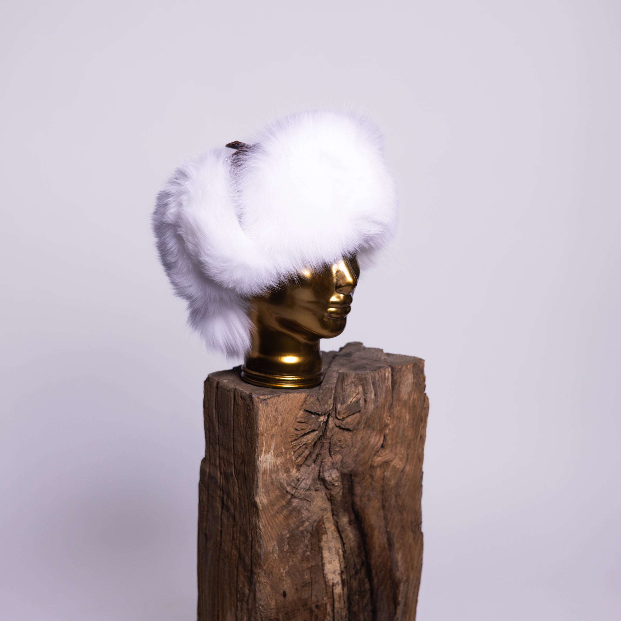 Sheep Leather Fox / Raccoon Fur Hat Mamma Reykjavík