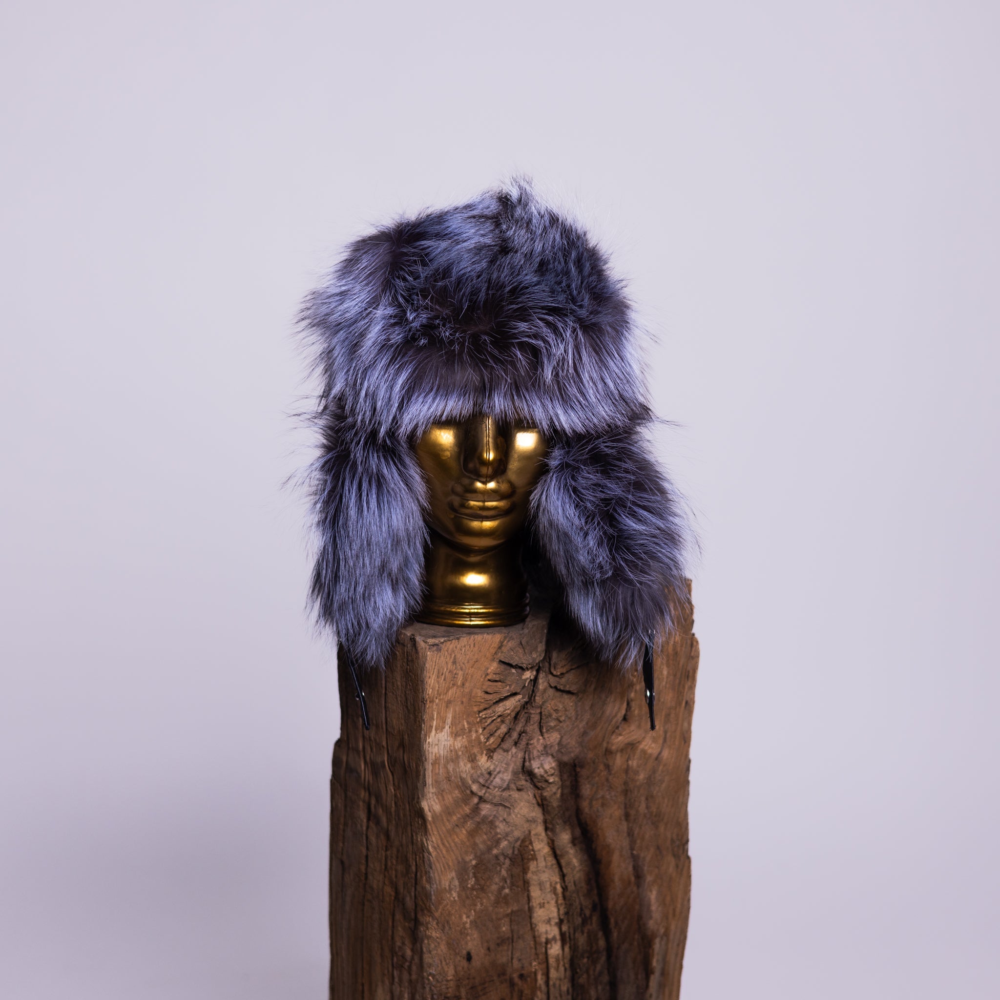 Sheep Leather Fox / Raccoon Fur Hat Mamma Reykjavík