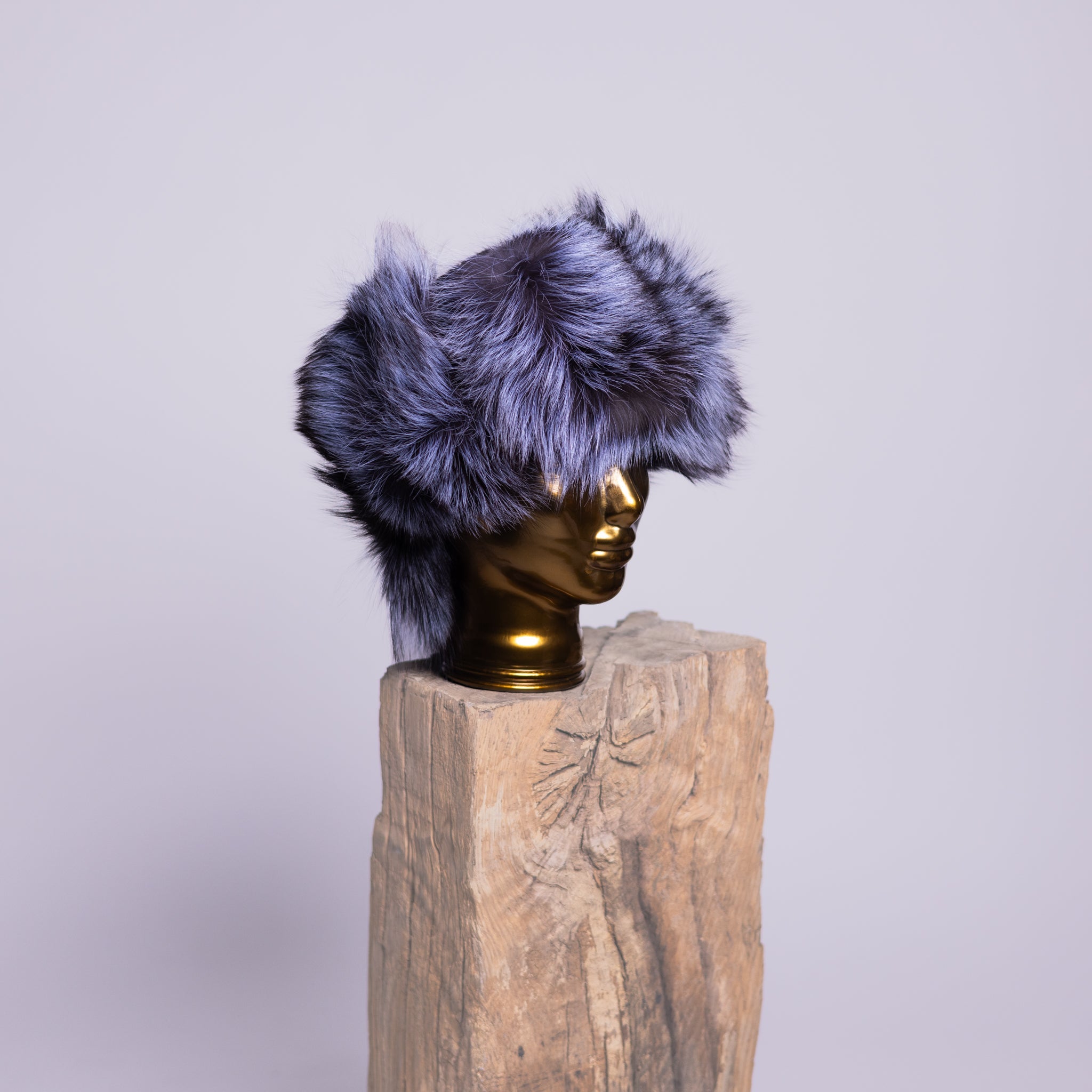 Sheep Leather Fox / Raccoon Fur Hat Mamma Reykjavík