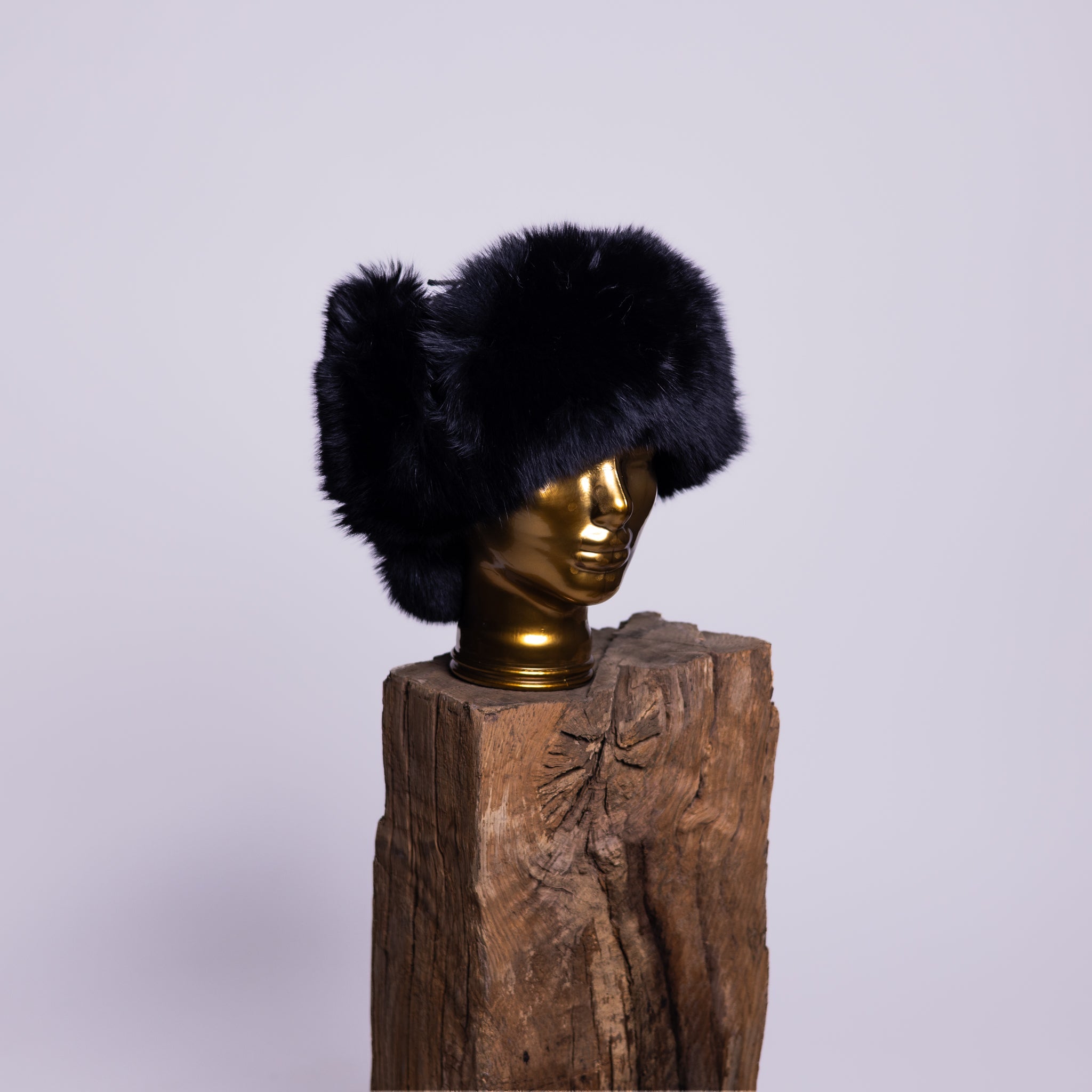 Sheep Leather Fox / Raccoon Fur Hat Mamma Reykjavík