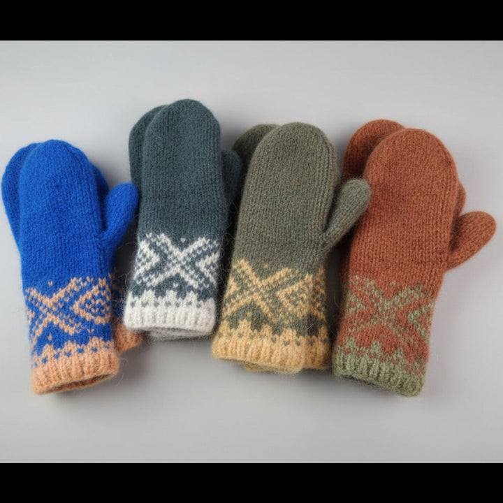 Handknitted Mittens Made By Kristin - Icelandic Wool