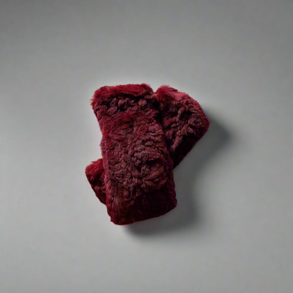 Rabbit Fingerless Gloves Handwarmers Mamma Reykjavík