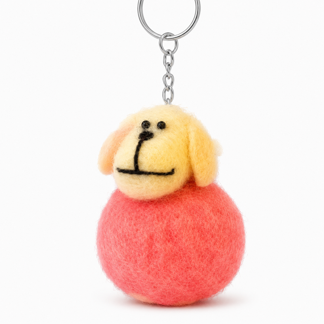 Handmade Wool Sheep Keychain