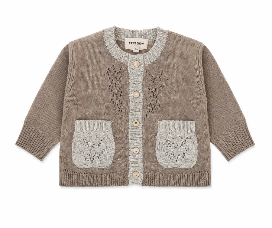 Lace Pocket Cardigan - As We Grow