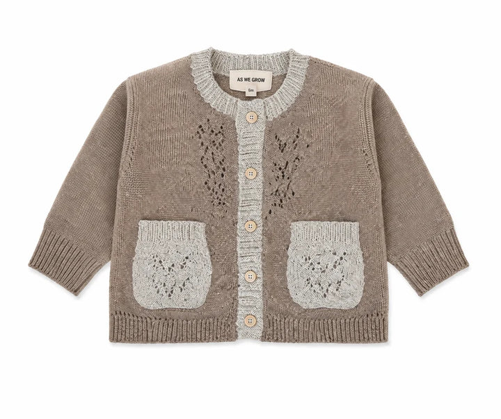 Lace Pocket Cardigan - As We Grow