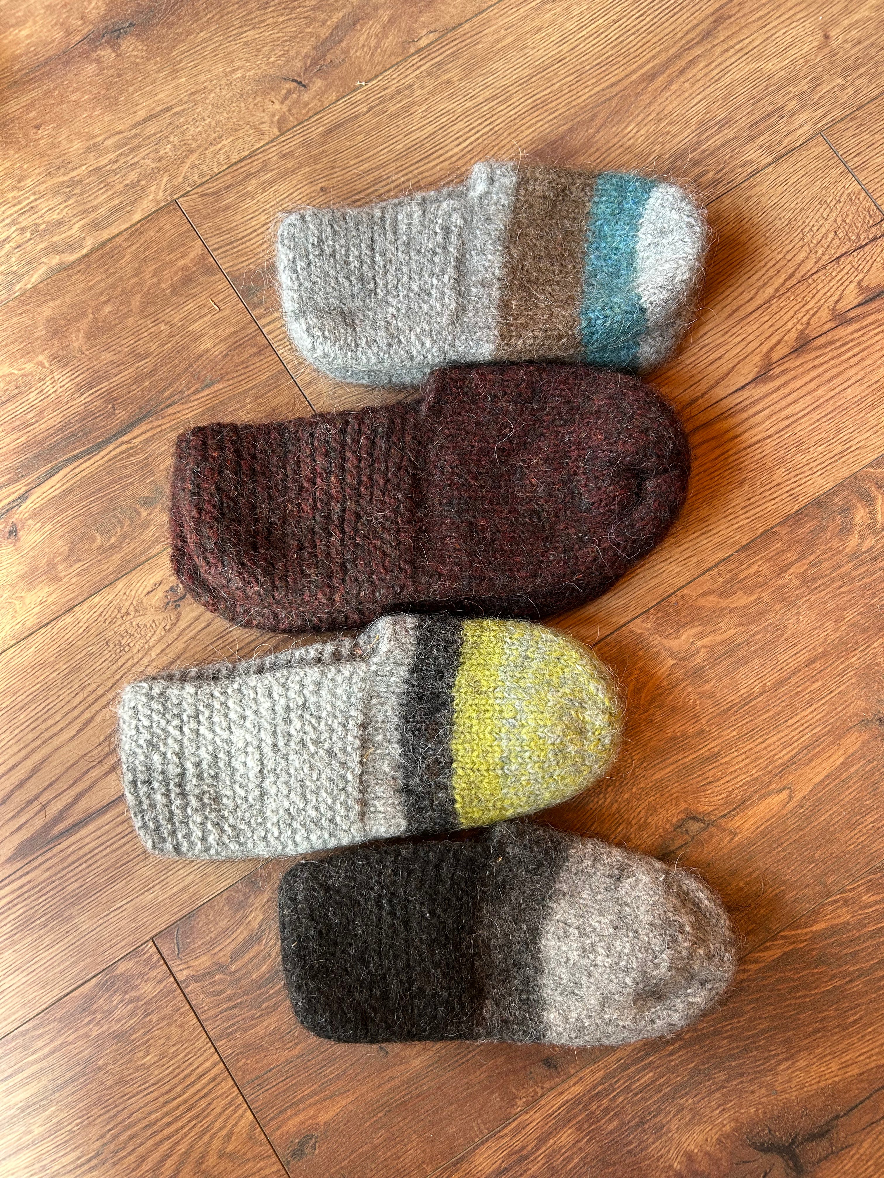 Handknitted Slippers - Icelandic Wool