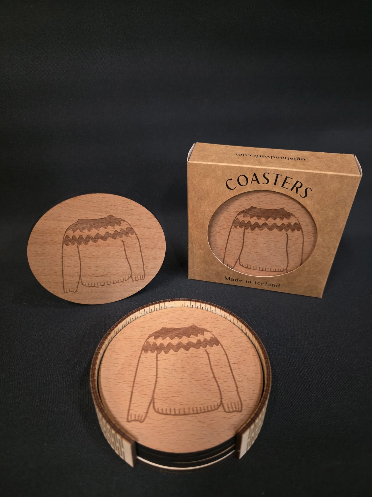 Wooden Coasters - Ugla Handverk