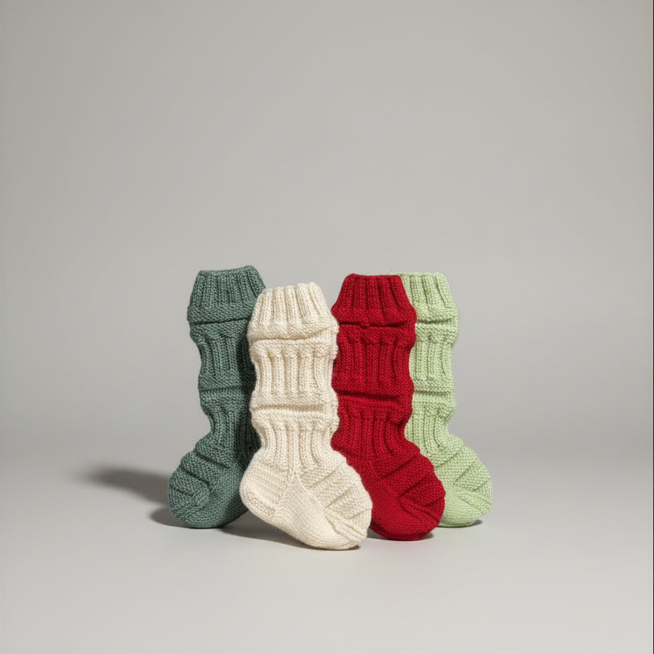 Handknitted Socks For Kids - Alpaca And Merino Wool