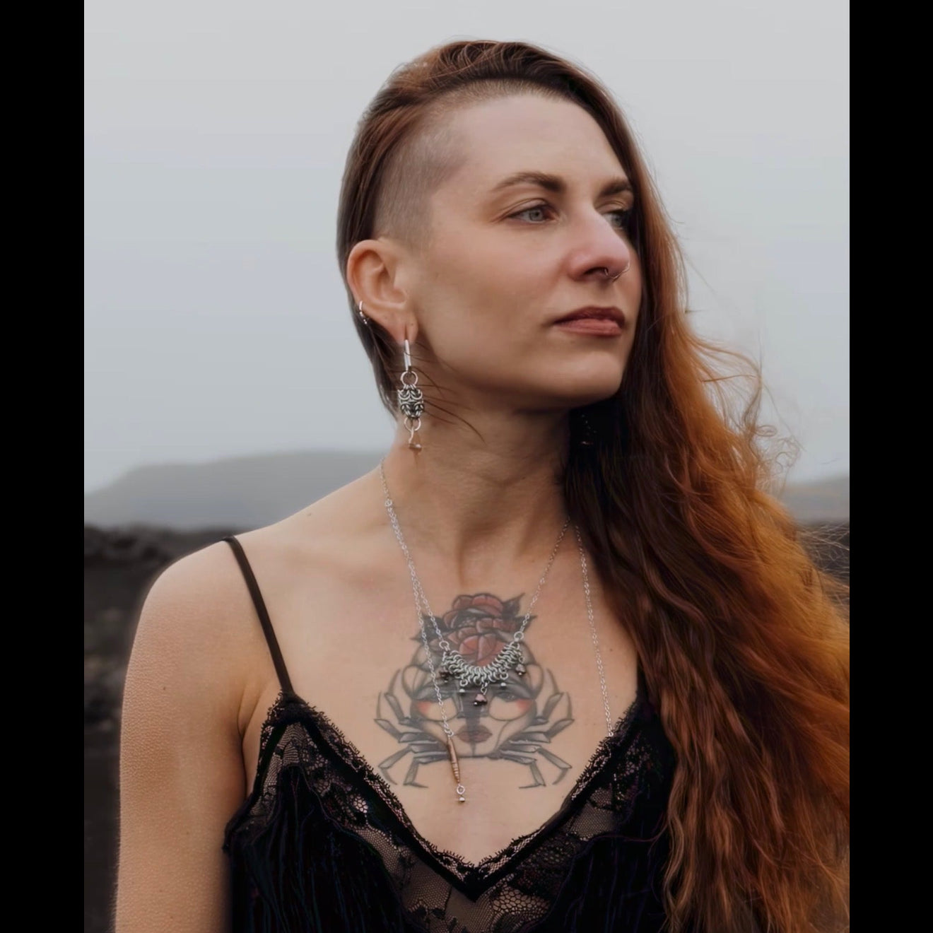 Umbra Earrings - Arctic Chain