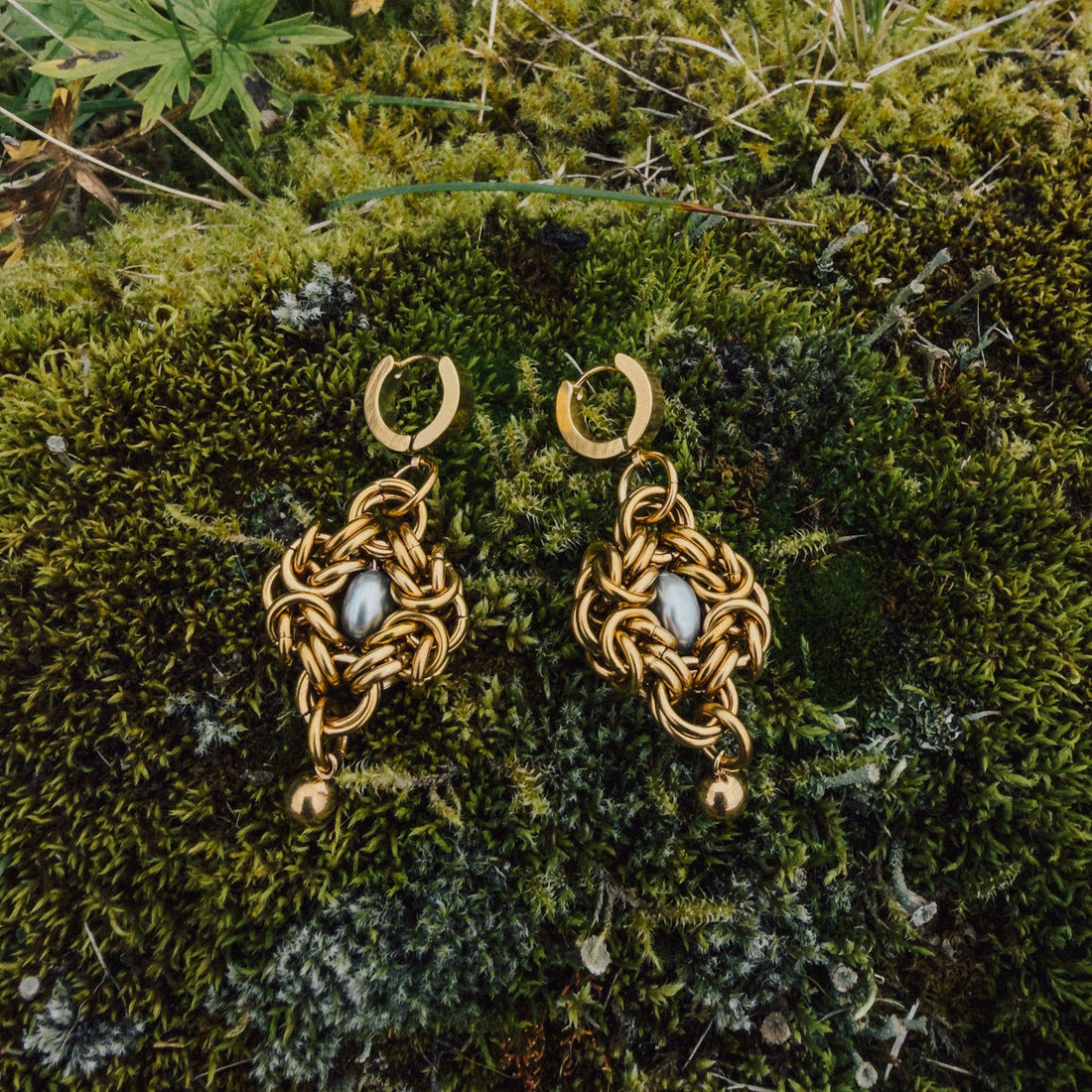 Winter And Summer Solstice Earrings - Arctic Chain